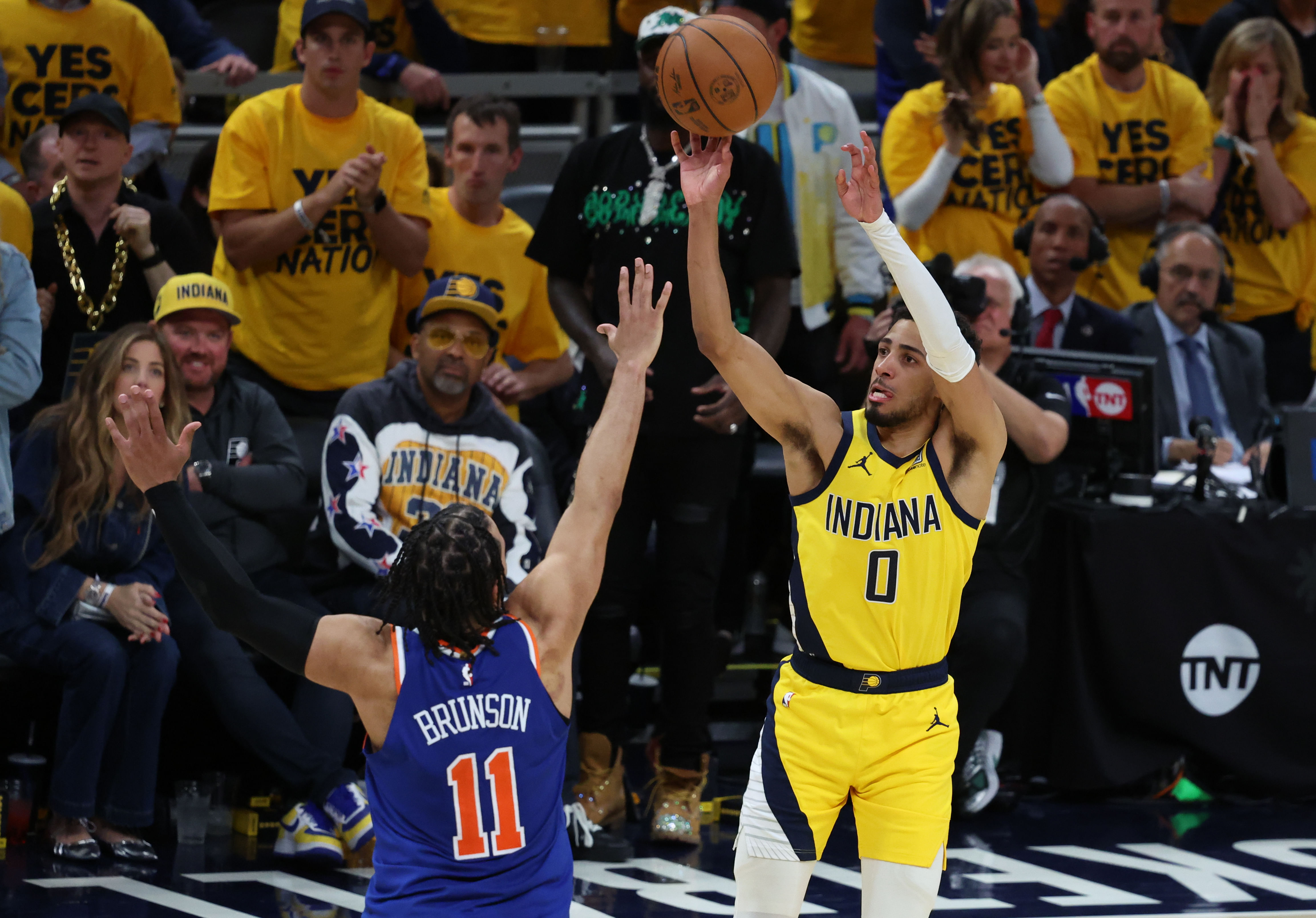 Tyrese Haliburton makes history in Game 4 win over Knicks. (Photo: IMAGN)